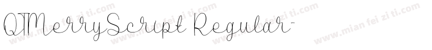 QTMerryScript Regular字体转换